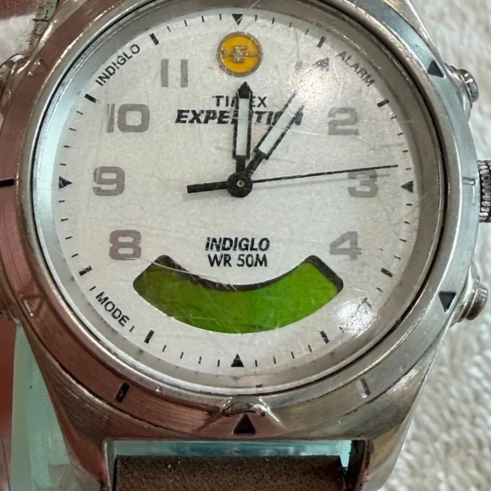 Vintage Timex Expedition Chronograph Indiglo 38mm Men’s Watch